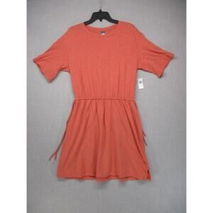 Old Navy Terracotta Relaxed Everyday Short Sleeve Casual Dress Women Size Medium